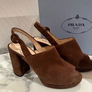Prada suede shoes NEW
